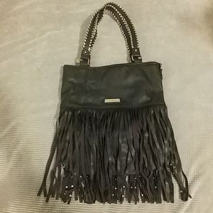 Studded fringe Purse